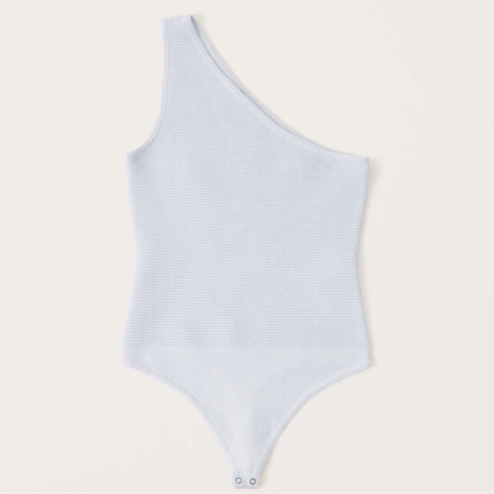 Abercrombie & Fitch light blue knit bodysuit SMALL